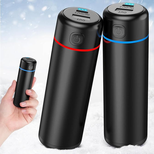 Rechargeable Hand Warmers, Electric Portable Hand Warmer, Split USB-C, Cool Cute Stuff Gadgets, Camping/Travel Essentials & Stocking Stuffers Gifts