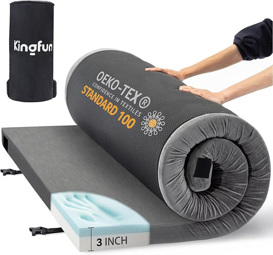 Sleeping Pad for Adults, Comfortable Thick Floor Sleeping Mats for Car Truck Tent with Removable Travel Bag
