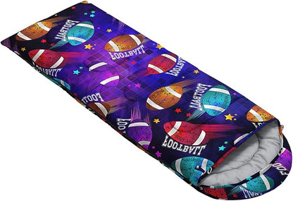 Kids Sleeping Bag for Boys Girls,Western Cowboy Print-Lightweight Warm Portable Outdoor Indoor-Waterproof Cold Weather Resistant Sleeping Bag for Camping Hiking