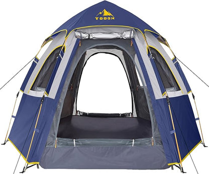 Camping Tent with Instant Setup, 2/3 Person Weatherproof Tent Easy Quick Set Up in 60 Seconds with Rainfly Backpack Tent for Family Camping & Hiking, Upgraded Ventilation,Center Height 66-inch
