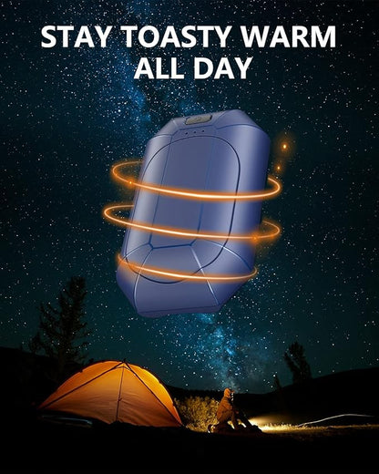Hand Warmers Rechargeable, Dnaleao 2 Pack 4000mAh Electric Portable Pocket Heater, Heat Therapy Great for Outdoors, Hunting, Golf, Camping, Warm Gifts