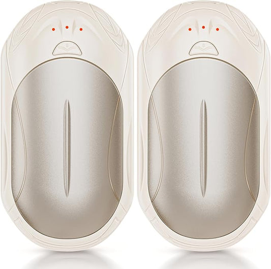 AI Hand Warmers Rechargeable 2 Pack, 6000mAh Electric Hand Warmers, AI Smart Chips 20Hrs Long Safe Heat, Portable Pocket Heater, Gifts for Christmas, Outdoor, Golf, Hunting, Camping Accessories