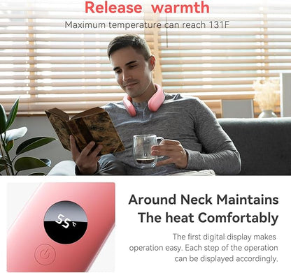 10000mah Rechargeable Neck Warmer,for Necks Up to 8 inches Wide,15 Hours Portable Neck Heater for Men and Women
