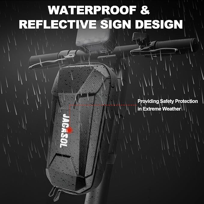 Universal Scooter Bag, Waterproof Scooter Storage Bag, Electric Scooter Handlebar Bag for Carrying Charger Tools Repair Tools/Large Capacity/Portable