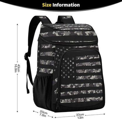 Cooler Backpack Insulated Leak Proof Beach Cooler Bag 30 Cans Waterproof Lightweight Soft Lunch Picnic Cooler for Men Women