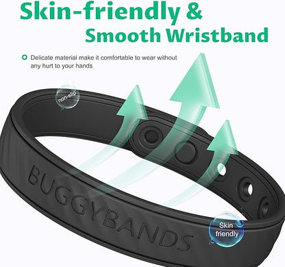Mosquito Repellent Bracelets, 6 Pack Silicone Mosquito Repellent Bands with DEET Free, Natural & Waterproof Bug Wristbands for Kids and Adults, Outdoor Traveling Protection