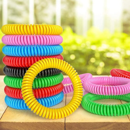 24 Pack Mosquito Bracelets, Mosquito Bracelets Outdoor for Adults and Kids, Individually Wrapped DEET-Free Waterproof Bands
