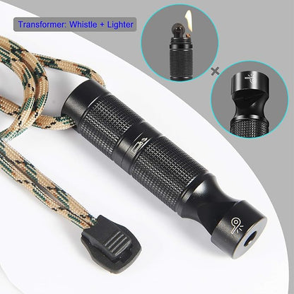 Gift for Men, Women, AbeuRox All In One Gadgets Multitool Tactical Survival Gear with Lighter(No Fuel Include), Fishing Tool, Glass Breaker, Whistle, Blade, Great EDC Kit, Camping Tool