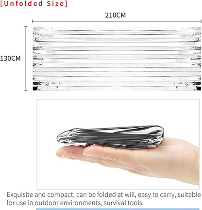 Emergency Blankets for Foil Blanket x6 Pack, Mylar Blankets, Space Blanket,Thermal Blankets Emergency Supplies Car Aluminum Blanket Camping Shelter for Survival Kits
