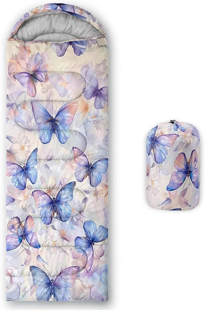 Kids Sleeping Bag for Boys Girls,Western Cowboy Print-Lightweight Warm Portable Outdoor Indoor-Waterproof Cold Weather Resistant Sleeping Bag for Camping Hiking