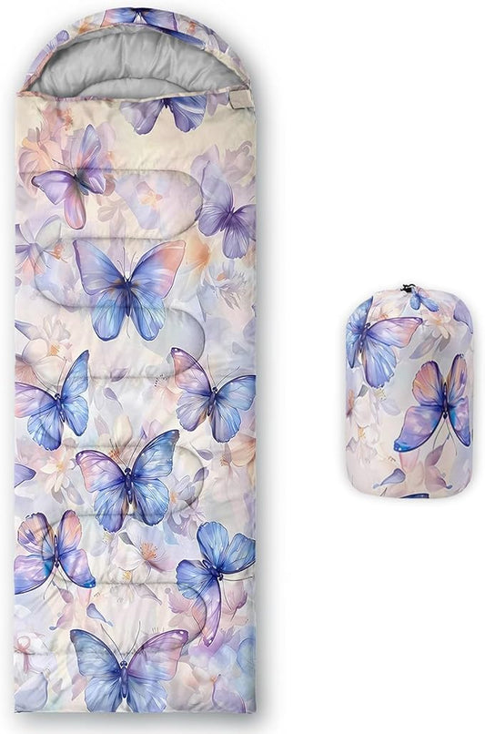 Kids Sleeping Bag for Boys Girls,Western Cowboy Print-Lightweight Warm Portable Outdoor Indoor-Waterproof Cold Weather Resistant Sleeping Bag for Camping Hiking