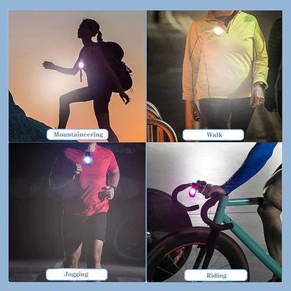 lumif-y Light for Nurses LED Flashlight Clip on Flashlight for Night Safety Care Night Light Hands-Free Strong Magnetic Grab Clothes, Suitable for Walking Running Sports Outdoor Emergency(Pink)
