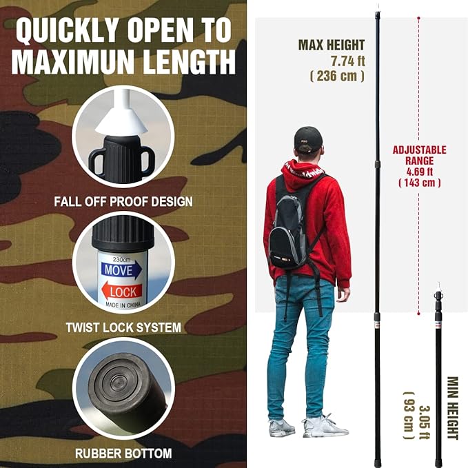 LYN Extra Large Zipper Reusable Survival Emergency Shelter Tent,Thermal Waterproof Fireproof Lightweight Bugout, with Paracord✚Stake for Camping,First Aid,Hiking&Bushcraft