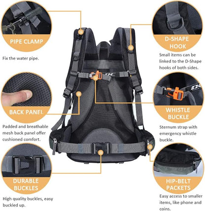 Diamond Candy Waterproof Hiking Backpack for Men and Women, Lightweight Day Pack for Travel Camping