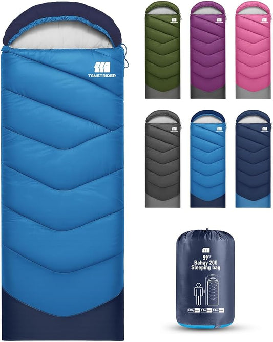 Sleeping Bags for Adults Cold Weather & Warm,Backpacking Camping Sleeping Bag for Tall Girls Boys,Lightweight,Compact,Waterproof Camping Gear for Traveling,Hiking,Hotel,Outdoor & Indoor
