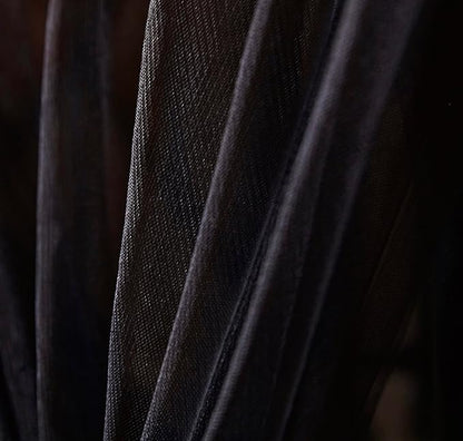 Mengersi Canopy Bed Curtains with Lights,Elegant Bed Canopy Bed Curtains Bed Netting for Single Twin Size Bed,Goth Room Decor