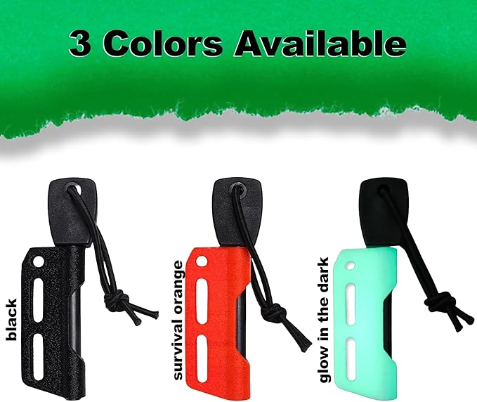 Fire Steel Holder for Kydex Sheath with Fire Steel, fire Starter kit, Camping Essentials, Survival kit, Outdoor, bushcraft, Knife Sheath, Magnesium fire Starter, Flint fire Starter,