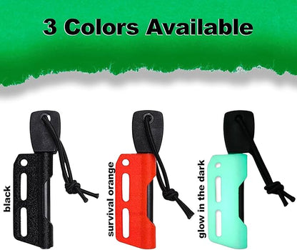 Fire Steel Holder for Kydex Sheath with Fire Steel, fire Starter kit, Camping Essentials, Survival kit, Outdoor, bushcraft, Knife Sheath, Magnesium fire Starter, Flint fire Starter,