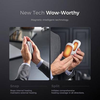OCOOPA Magnetic Rechargeable Hand Warmers, True Double Warmth Handwarmers 10000mAh, Up to 15 Hours, Max 136℉, Electric Heater, for Men, Women, Golf/Hunting/Camping/Cold Weather, UT3 PRO