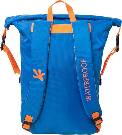 geckobrands Lightweight 30L Waterproof Backpack - Lightweight Watertight Outdoor Bag Hiking Traveling Light Water Activities