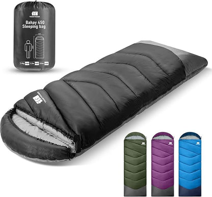 Sleeping Bags for Adults Cold Weather & Warm,Backpacking Camping Sleeping Bag for Tall Girls Boys,Lightweight,Compact,Waterproof Camping Gear for Traveling,Hiking,Hotel,Outdoor & Indoor