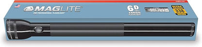Maglite Heavy-Duty Incandescent 6-Cell D Flashlight in Display Box, Black