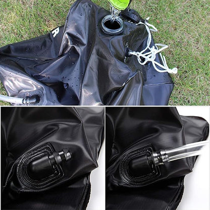 LUOOV Solar Shower Bag,Solar Heating Premium Camping Shower Bag with Removable Hose Shower Head for Climbing Hiking Fishing Hunting Beach Trips 5 gallons/20L 10 Gallons/40L