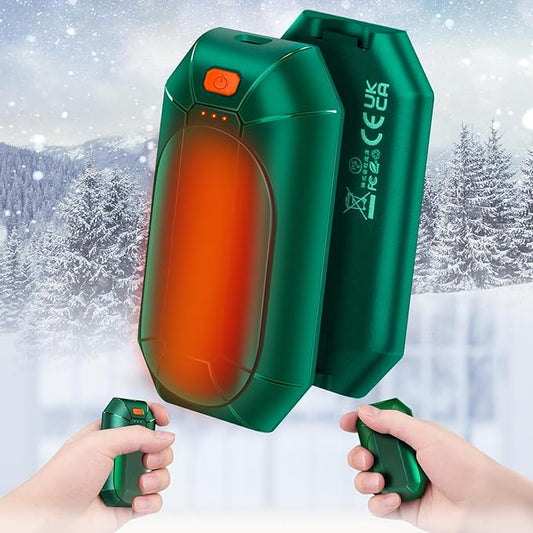 2 Pack 𝐇𝐚𝐧𝐝 𝐖𝐚𝐫𝐦𝐞𝐫𝐬 Rechargeable,Portable Electric Hand Warmers Reusable,USB Handwarmers,Outdoor/Indoor/Working/Studying/Camping/Hunting/Golf/Pain Relief/Game/Warm Gifts for Men Women Kids