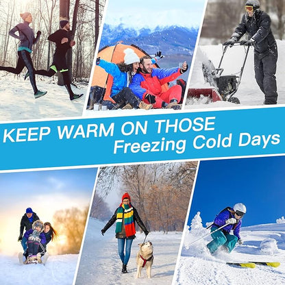 Heated Socks, 3 Heating Temperature Adjustable Rechargeable Electric Foot Warmer Socks Men Women Winter Socks for Camping | Hiking | Skiing | Hunting, Black