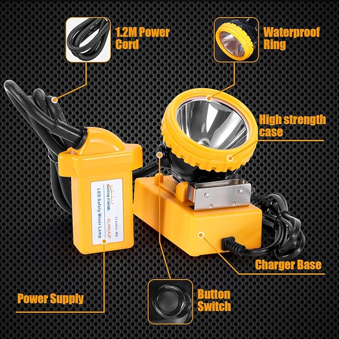 High Lumens Superbright LED Mining Light KL4M(A).Plus Miner Cap Lamp Waterproof Underground Headlamp Hard Hat Headlamp
