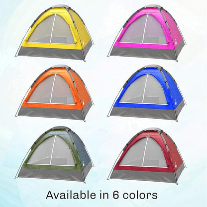 2 Person Camping Tent with Rain Fly and Carrying Bag
