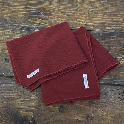 BUILTCOOL Adult Cooling Towel - Men & Women Chilly, Lightweight, Soft, Neck and Face Cooling Towel for Sport, Camping, Hunting, One Size, Pomegranate, 3 Pack