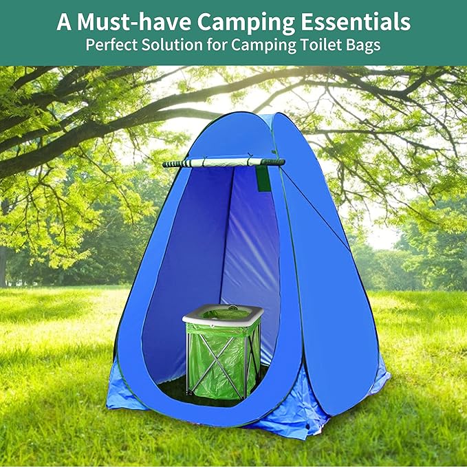 INSYOHO 20pc Porta Potty Chemicals, Poo gel for Portable Toilet, Camping Toilet Chemicals,Eco Absorbent Gel Liquid Waste Gelling Deodorizing Powder,Emergency Urine Absorber