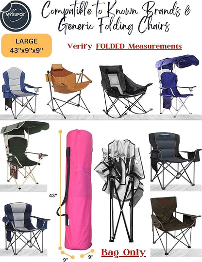 Replacement Bag for Folding Camping Chair, Portable Camp Chair, Hammock, Yoga Mat, Umbrella, Tents, Tripods, Fishing Poles - 420D Oxford Polyester Fabric