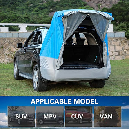 SUV Tent Car Awning, UPF 50++ with Portable Waterproof Storage Bag, Tear-Resistant, Large Space, Good Vision, Smooth Ventilation, Suitable for Outdoor Beach Camping Auto Canopy Shade…