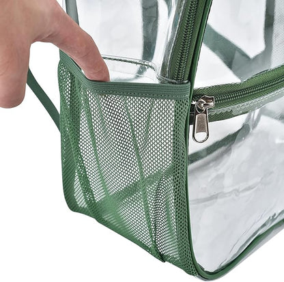 USPECLARE Clear Backpack for Stadium Approved 12×6×12, Water proof Clear Bag for Stadium Events and Concert Work Sport Event