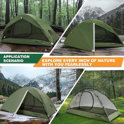 1/2 Person Backpacking Tent for Camping - Ultralight & Waterproof Outdoor Camping Tent, Easy Set Up Compact Tent for 3 Season, Lightweight Tents for Hiking by Underwood Aggregator