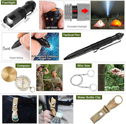 Gifts for Him Men Dad Christmas, Survival Kits, Emergency Survival Gear and Equipment, Cool Gadgets for Men Camping Fishing Hunting Outdoor