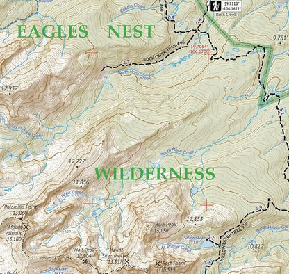 Outdoor Trail Maps LLC Eagles Nest Wilderness - Colorado Topographic Hiking Map (2018)