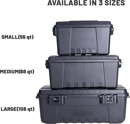 Plano Sportsman Trunk, OD Green, Medium, Lockable Storage Box, Airline Approved Sportsman Trunk, Hunting Gear and Ammunition Bin, Heavy-Duty Containers for Camping, 68-Quart