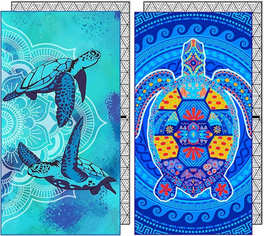 Sand Free Microfiber Beach Towels Adult-Quick Fast Dry Beach Oversized Accessories Travel Swim Pool Camping Essentials Lightweight Compact Packable Sandless Resistant Must Haves Items Gifts Family