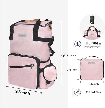 35L Foldable Waterproof Backpack For Outdoor Sports Travel Inside Wet Clothes Compartment Packable For Multiple