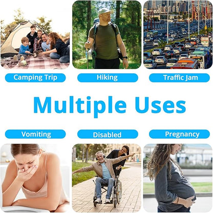 Disposable Urine Bag for Travel - 900ML Portable Pee Bags for Women Men 12 PCS/24PCS Emergency Vomit Bags Unisex Urinal Toilet Bag for Car Camping, Road Trip,Traffic Jams, Pregnant, Kids, Patient