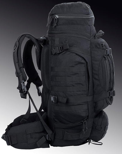 Large Military Backpack Army Rucksack Tactical MOLLE Pack for Camping Backpacking Hunting Bushcraft Adventure 70L…