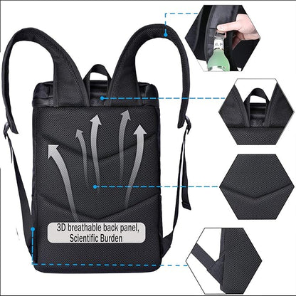 FORICH Soft Cooler Backpack Insulated Waterproof Backpack Cooler Bag Leak Proof Portable Small Cooler Backpacks to Work Lunch Travel Beach Camping Hiking Picnic Fishing Beer for Men Women