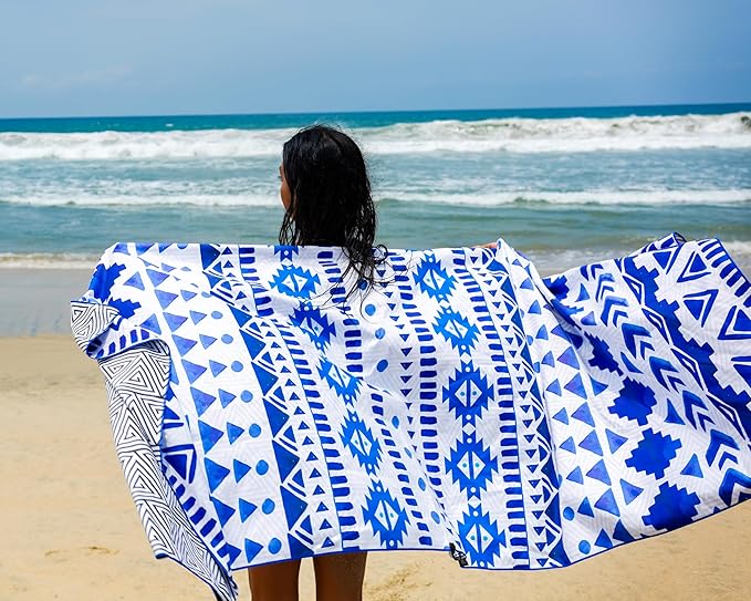Elite Trend Microfiber Beach Towel - Extra Large 78x35 Inch Sand Free Quick Dry Towel for Travel, Swimming, Pool, Yoga, Hiking, Camping – Lightweight Fast Drying Microfiber Towel Compact for Adults