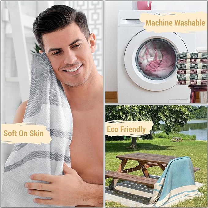 Breathable Airplane Keep Warm Travel Blanket Towel Quick Dry Comfortable Cotton Oversized 39" x 72" Compact Portable Essentials Quick Dry Beach Towel Car Camping (Bright Red)