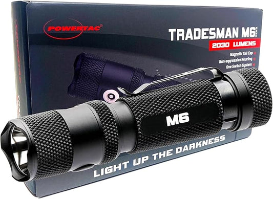 PowerTac M6G3TRADESMAN: Tradesman M6 G2 2030 Lumen Magnetic Charging EDC