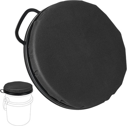 5 Gallon Bucket Seat for Yeti Bucket Only, Swivel Bucket Lid with Padded Top for Cozy Sitting, Bucket Seat Cushion for Outdoor Fishing,Hunting,Gardening,Camping,Car Washing, Baseball Training