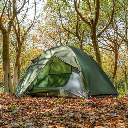 MC TOMOUNT Backpacking Tent 1-2 Person Waterproof Lightweight Double Layer Free-Standing Aluminum Pole for Outdoor Camping Hiking 4 Season